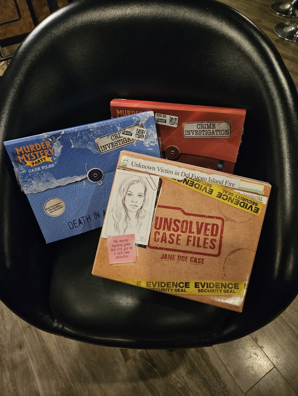 Unsolved Case Files + Murder Mystery Game Box Set X3